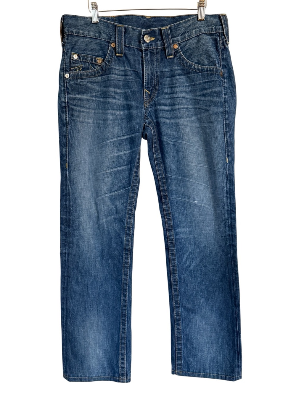 True Religion Bobby Jeans Men’s Size 31 Straight Leg Medium Wash Made in USA